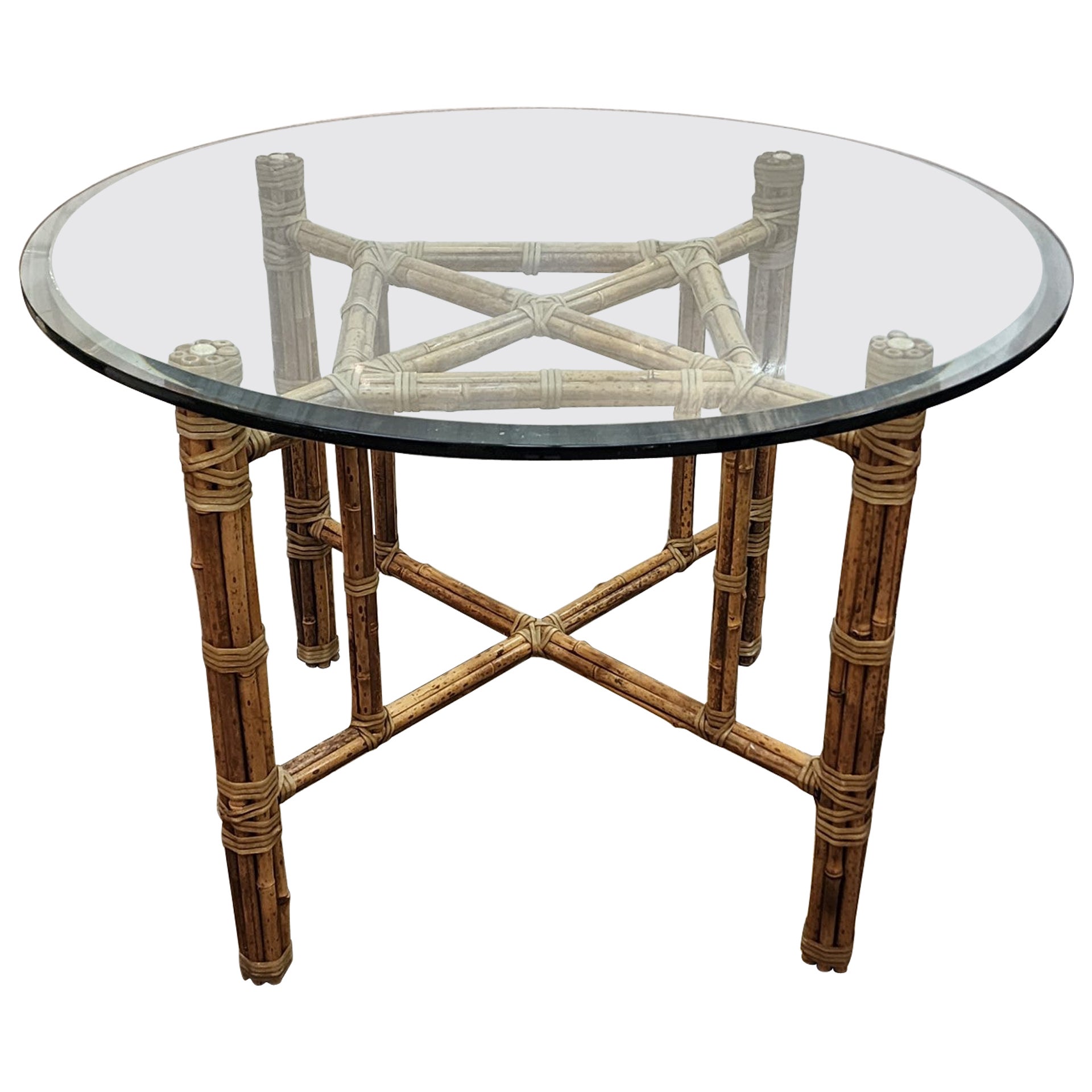 Mcguire Rattan Dining set  For Sale