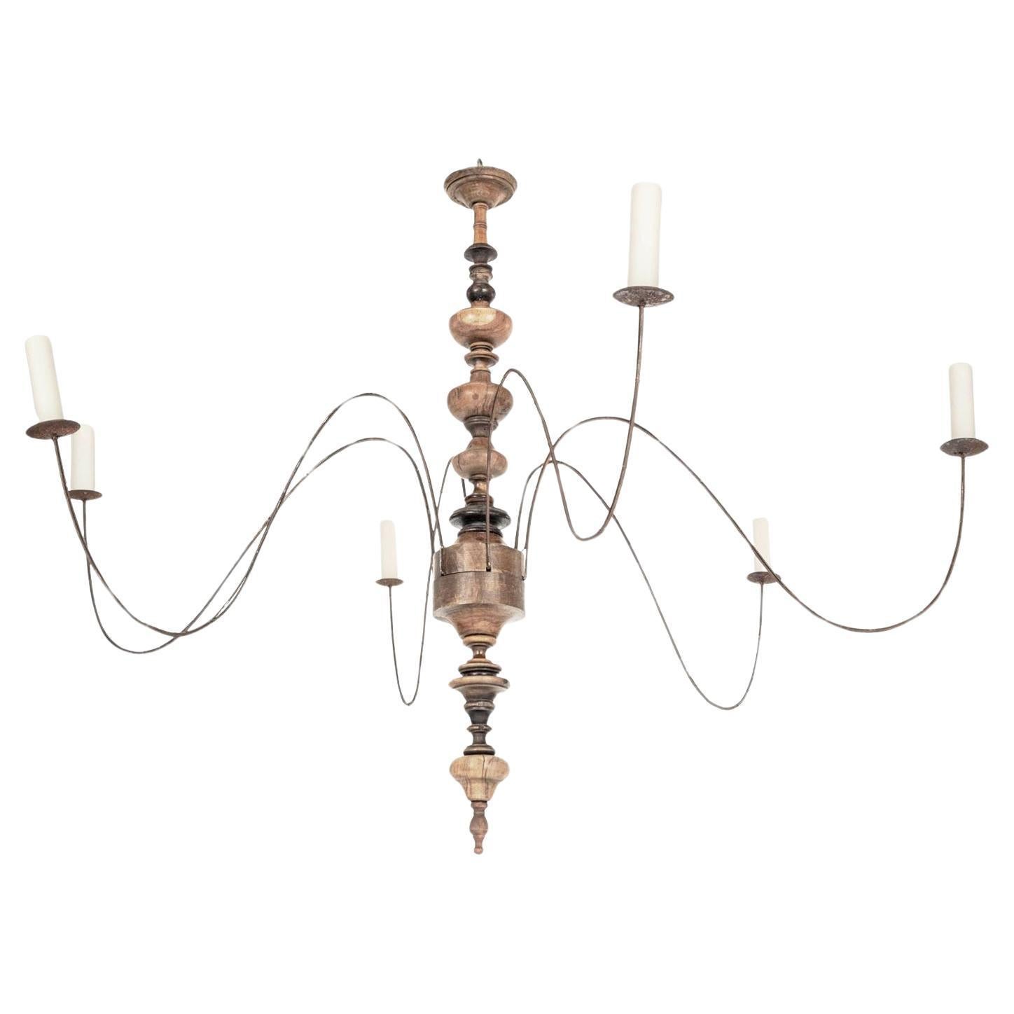 Six-Arm Italian Chandelier