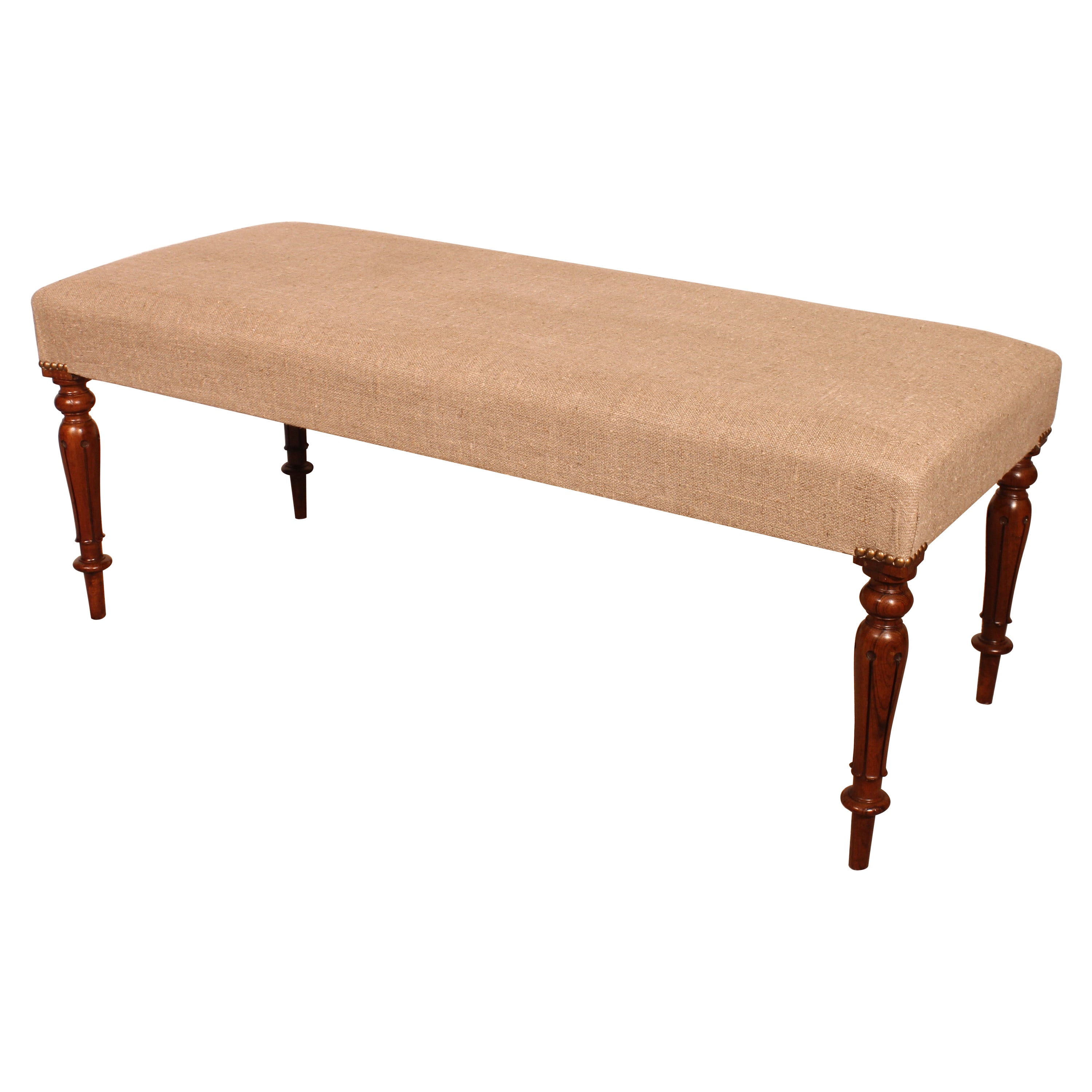 Walnut Bench From The 19th Century For Sale