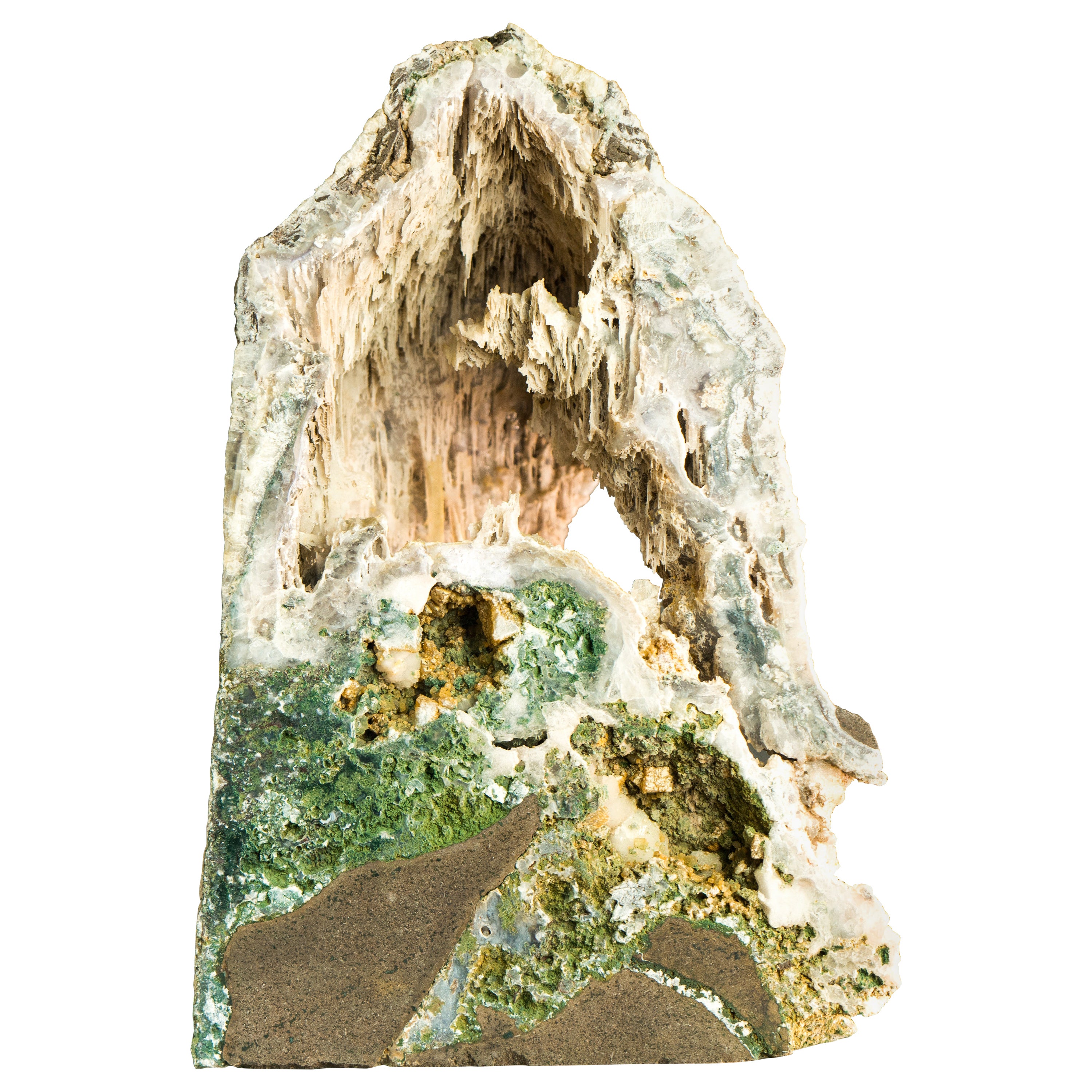 Ultra Rare Stalactite Formed Amethyst Geode, A Landscape Geode Masterpiece
