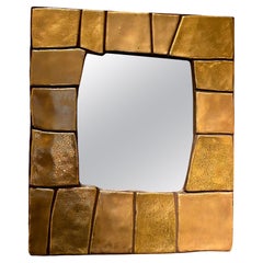 Earthenware mirror by Mithé Espelt, model "Cuzco" created in 1974