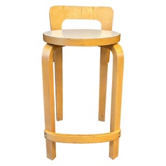 Bent Birch Wood K65 Stool By Alvar Aalto For Artek