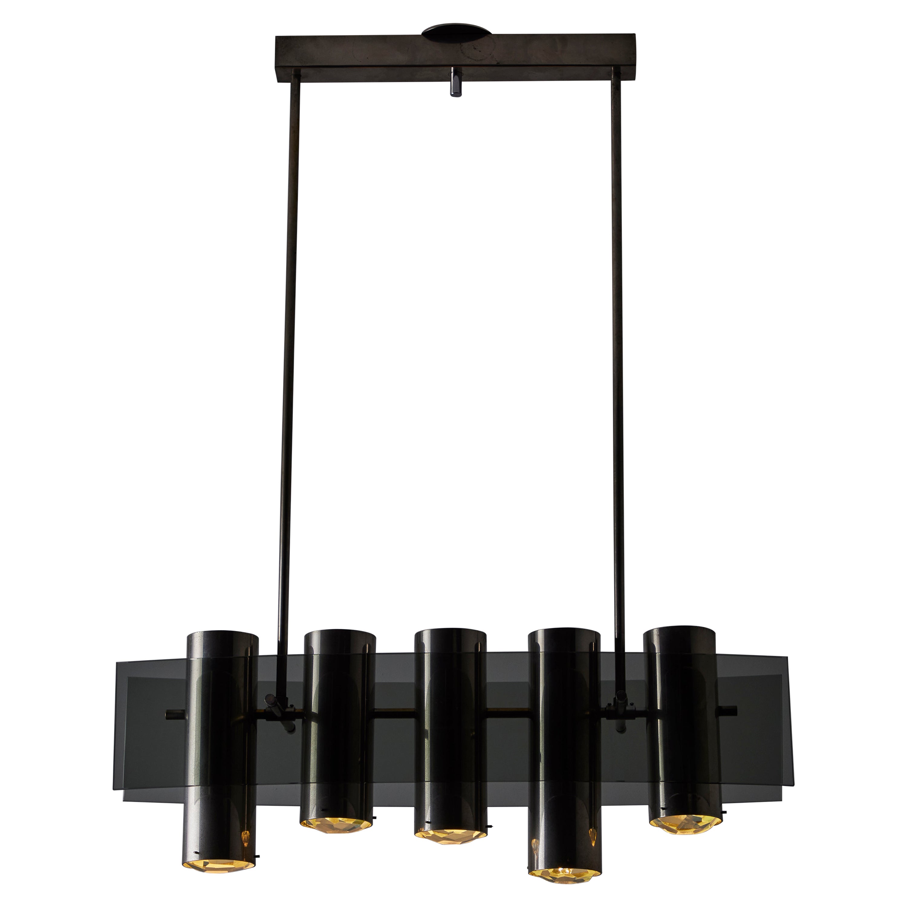 Rare Model 2177 Chandelier by Max Ingrand for Fontana Arte For Sale