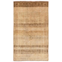 Antiker Hamadan-Perserteppich aus Wolle in Beige mit Allover-Design