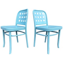 Pair of Bentwood Chairs by Josef Hoffmann & Oswald Haerdtl, Thonet 