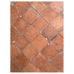 Antique French Terracotta Floor Tiles