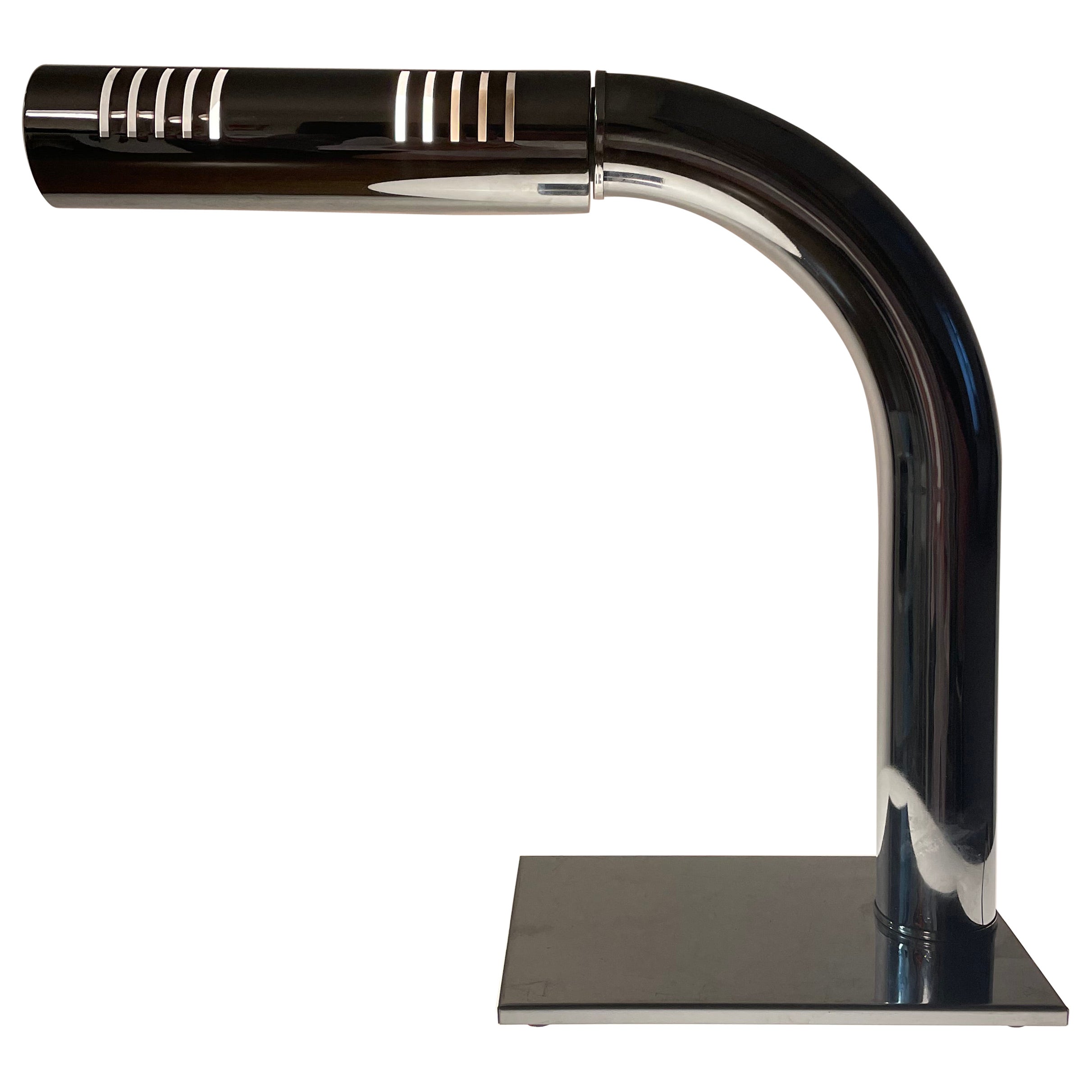 Modernist Chrome Desk Lamp by Jim Bindman for the Rainbow Lamp Company  For Sale