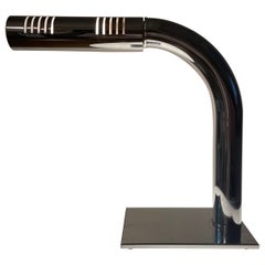 Lampe de bureau moderniste en chrome de Jim Bindman pour la Rainbow Lamp Company 