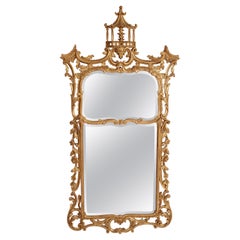 Vintage George II style Gilt Wood Mirror