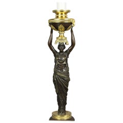 Lampada a candeliere russa neoclassica in bronzo e ormolu