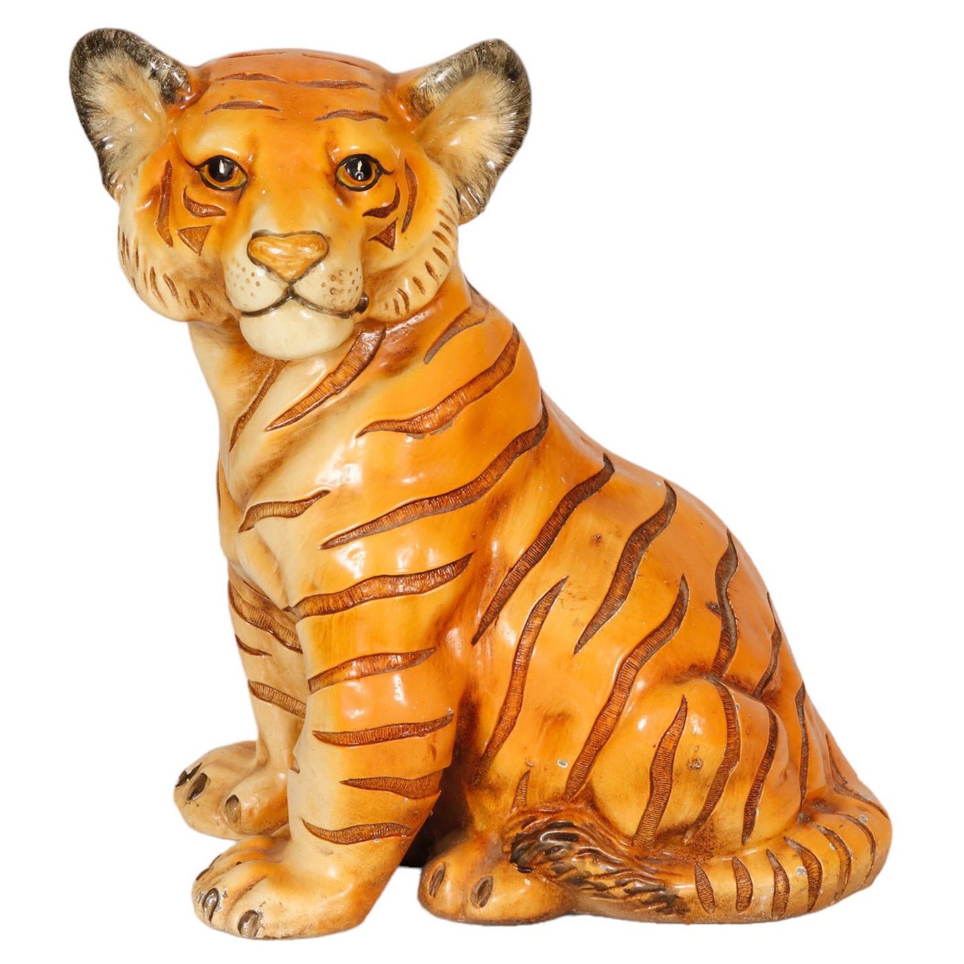 Tigerschliff-Skulptur im Angebot