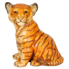 Vintage Tiger Cub Sculpture