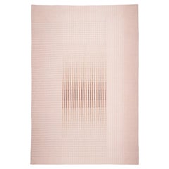 Agnes Contemporary Area Rug Handwoven Wool Kilim in Pink Größe Large