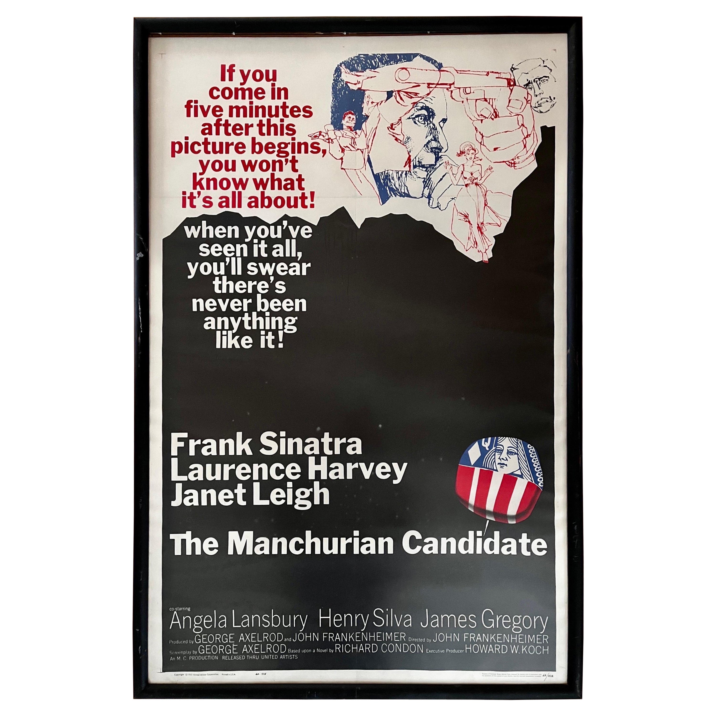 The Manchurian Candidate, U.S. One Sheet Film Poster, 1962  For Sale