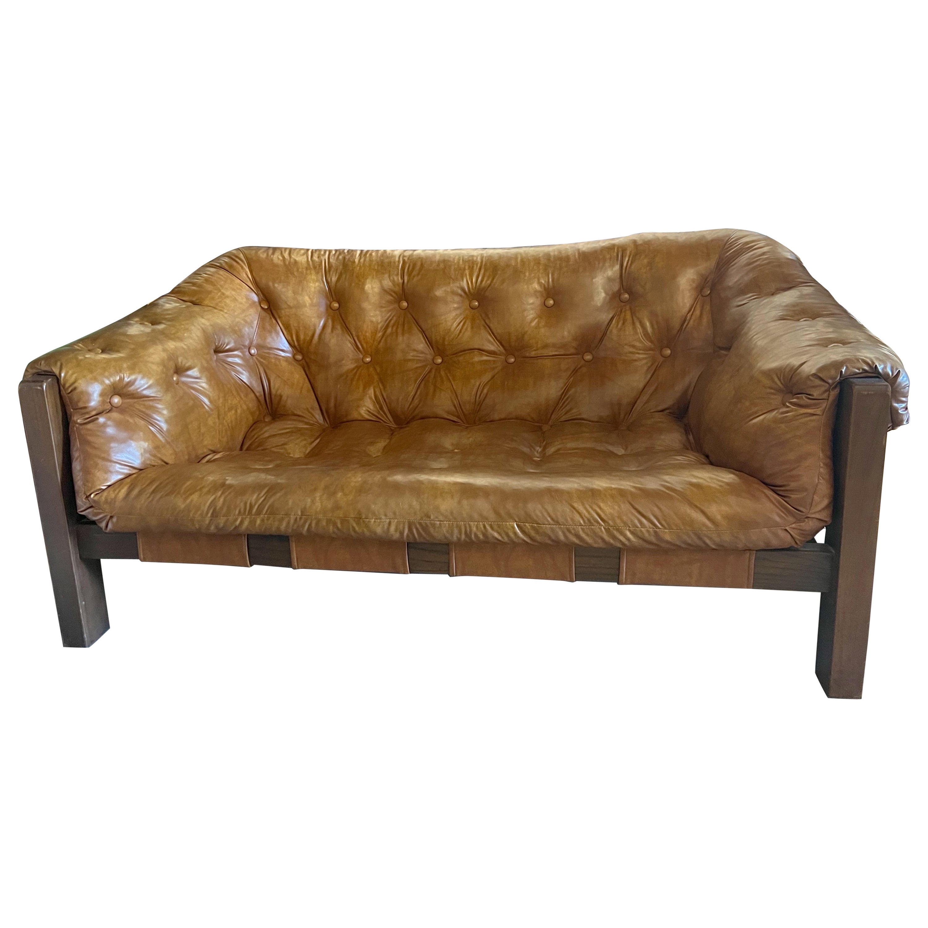Vintage Loveseat-Sofa im Percival Lafer-Stil, Mid-Century Modern im Angebot
