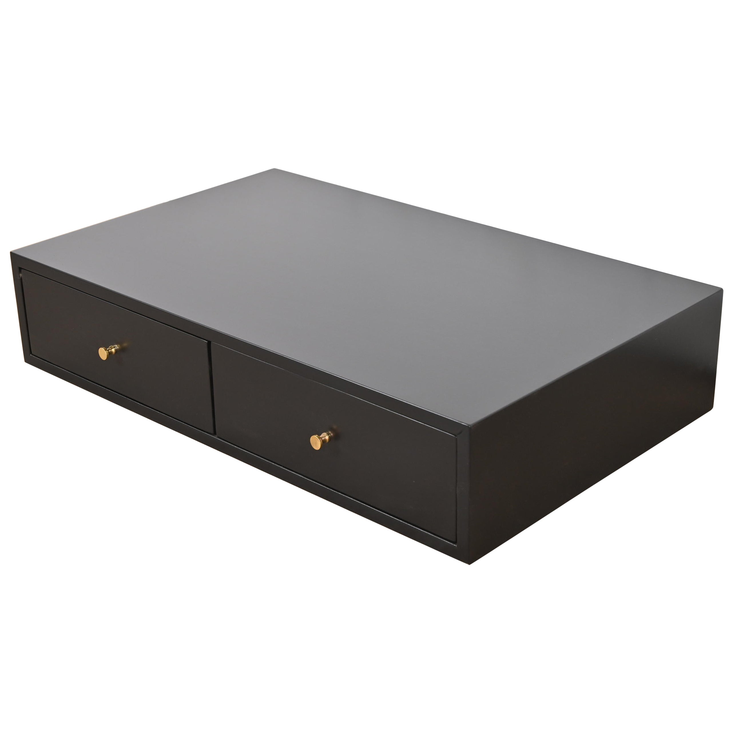 Paul McCobb for Directional Black Lacquered Jewelry Chest, Newly Refinished