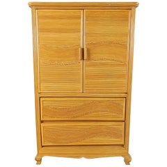 Used pencil reed cabinet, 1970s 