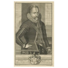 VOC Governor Gerrit Reynst: A Dutch Master of Colonial Trade - 1724 Engraving