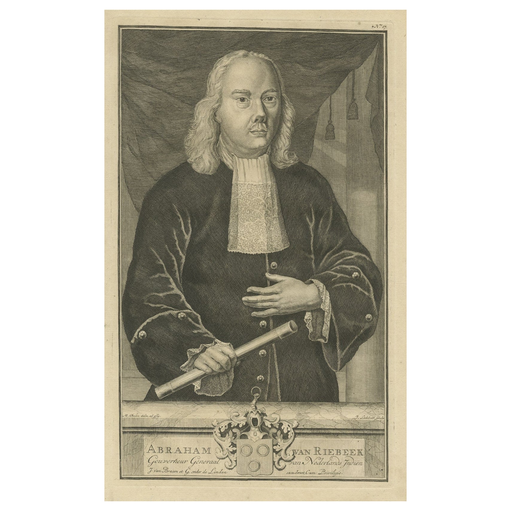 Abraham van Riebeeck: Illustrious Governor-General of the VOC, Dutch East Indies For Sale