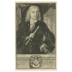 Antique Ioan Van Hoorn: Esteemed Governor-General of the VOC, Dutch East Indies, 1724