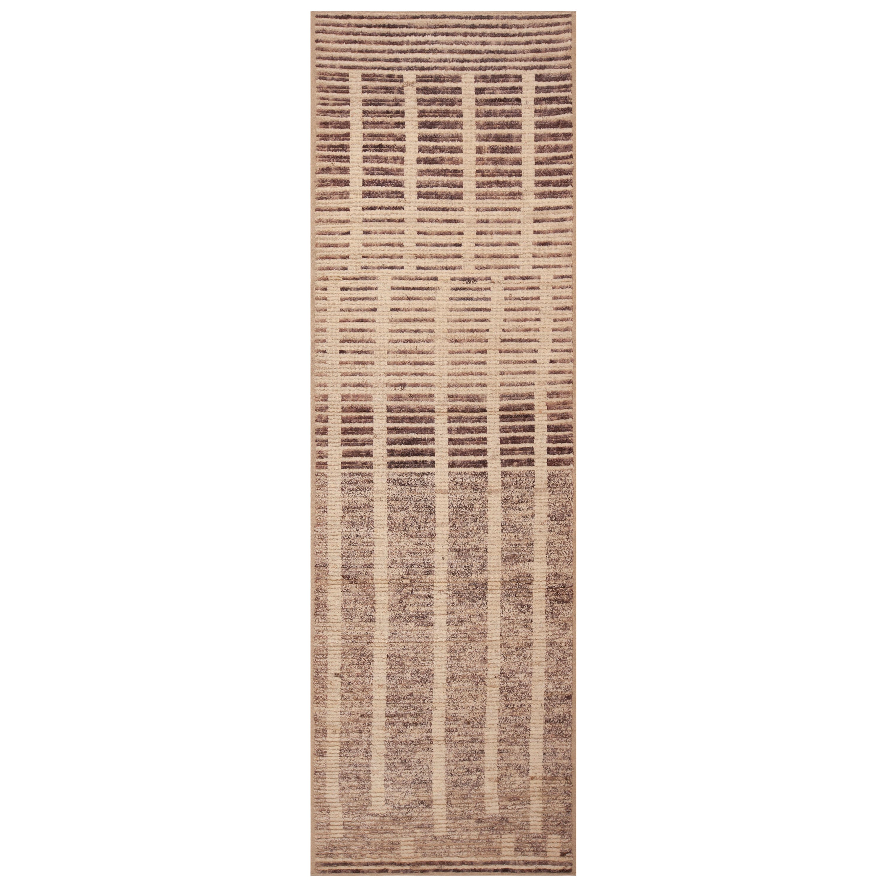 Nazmiyal Collection Tribal Geometric Modern Hallway Runner Rug 3'4" x 11'3"