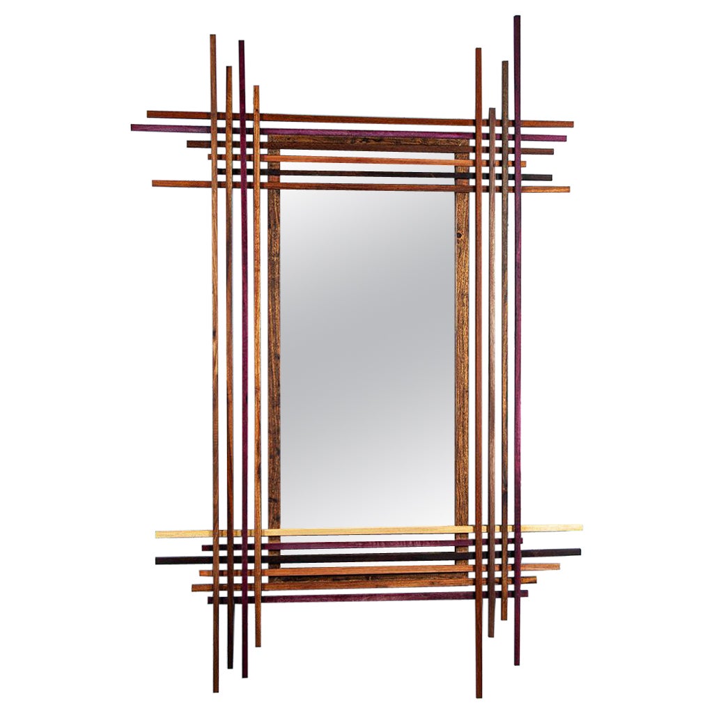 The Fragments Mirror. Brazilian solid wood Design by Amilcar Oliveira