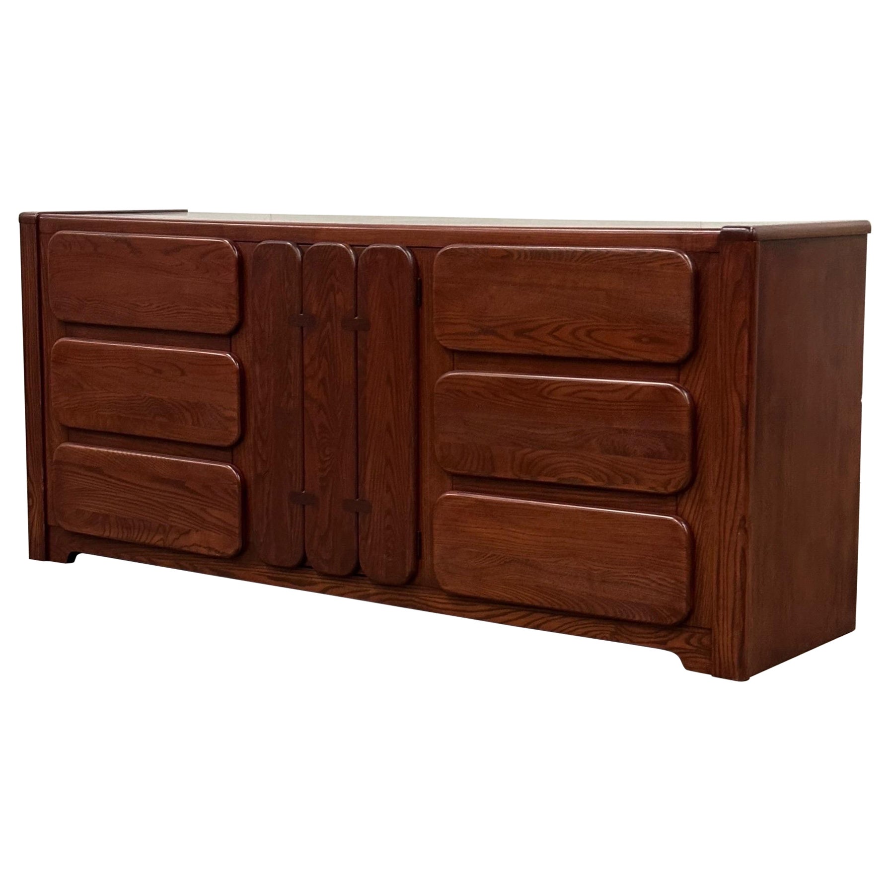 Chunky Modern Oak Dresser/Sideboard For Sale