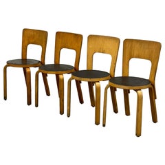 Vintage Model 66 Chairs by Alvar Aalto for Artek