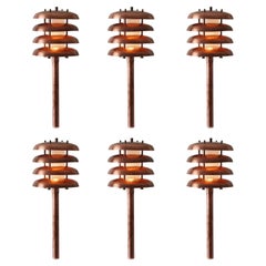 'Gibson' Outdoor Bollard Light in Raw Copper by Gary Gibson