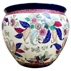 Used Mid-Century Chinese Chinoiserie Porcelain Fish Bowl