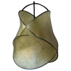 Artisan Made Resin and Steel 'Cocoon' Pendant Lights 