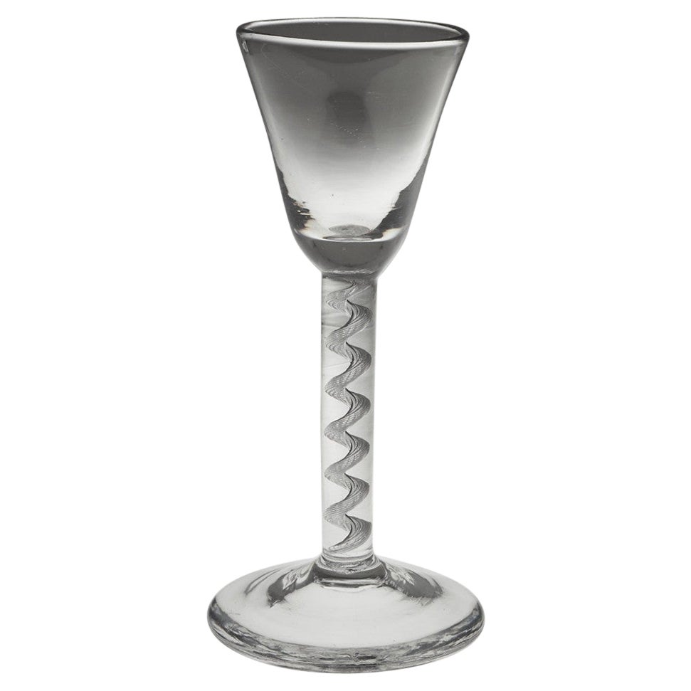 Air Twist Wine Glass c1750 For Sale