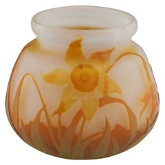 Gallé Cameo Glass Vase c1910