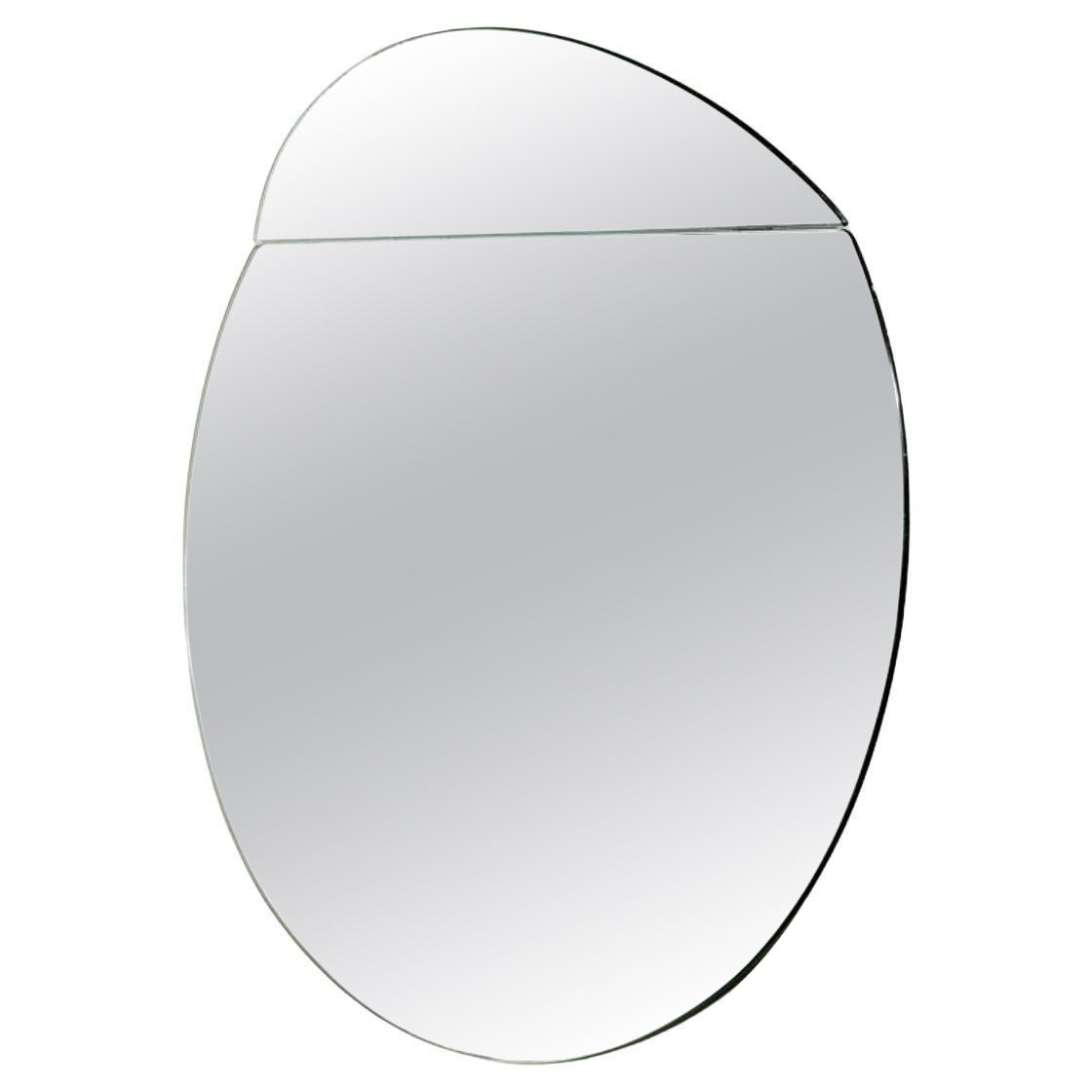 Iseo mirror by Hiroyuki Toyoda for Simon Gavina, Italy 1980s (Big Size) For Sale
