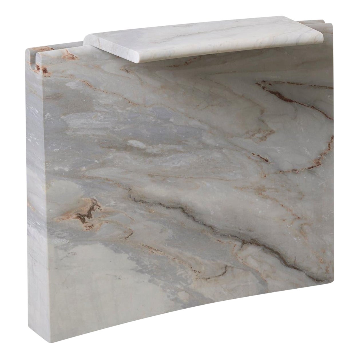 Small Palissandro Bluette Marble Mass by Agglomerati For Sale