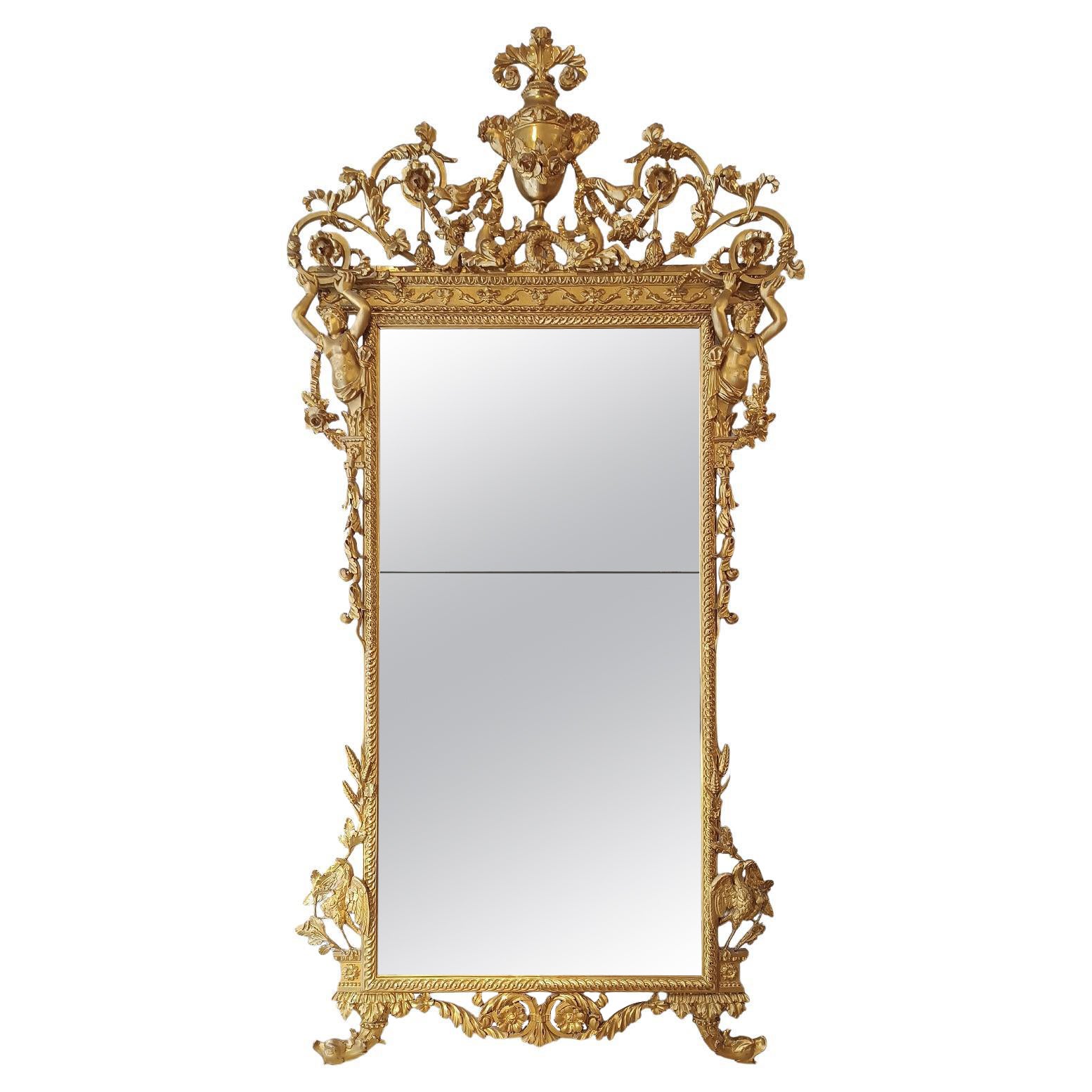 18th CENTURY NEOCLASSICAL MIRROR  For Sale