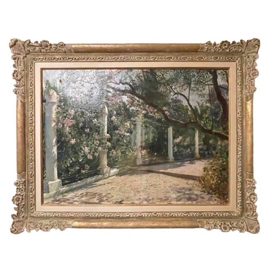 Georges Antoine Rochegrosse, Oil on Canvas, Almond Trees, Sotheby's Provenance For Sale