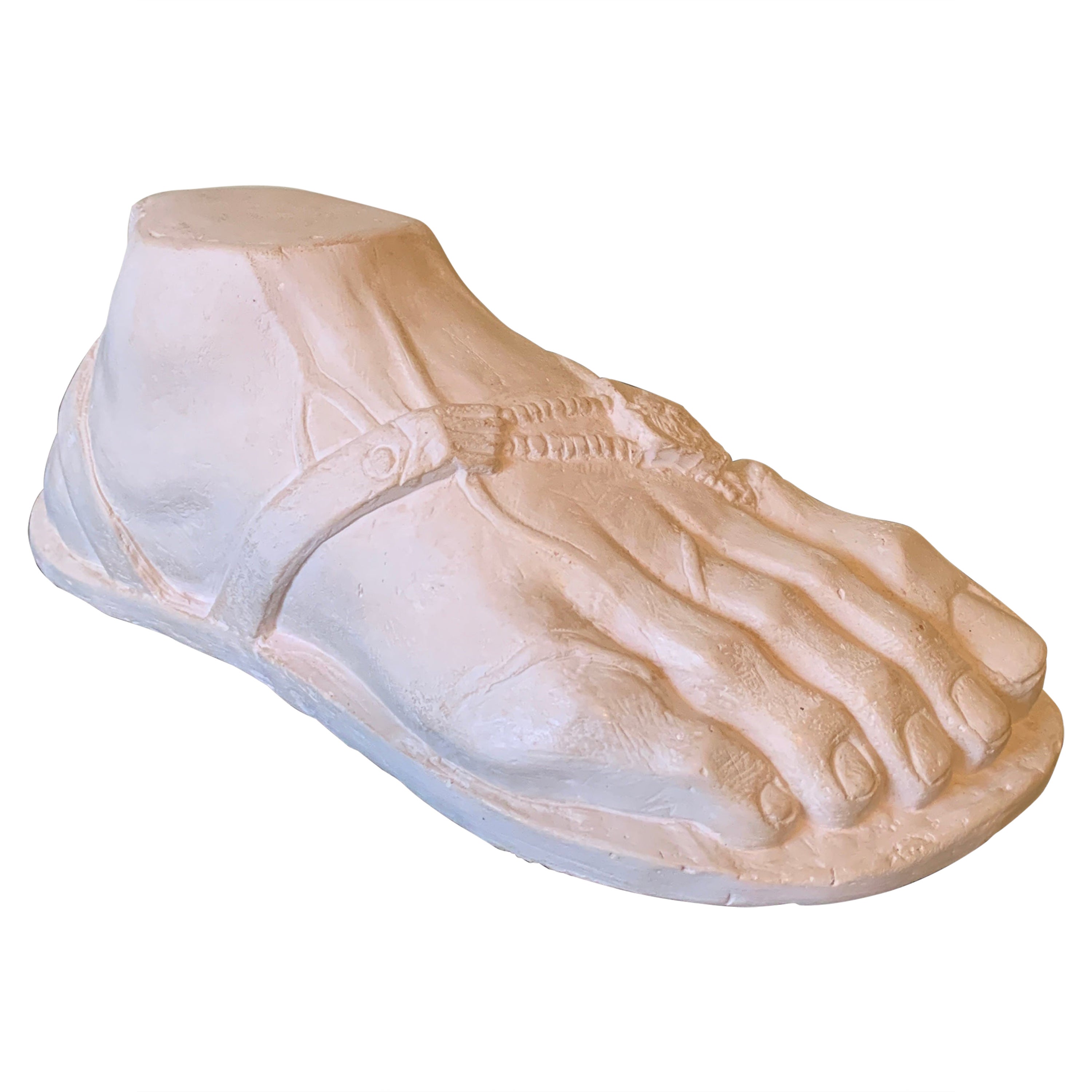 Grand Tour Style Greek or Roman Plaster Foot Sculpture For Sale