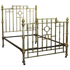 Antique Edwardian All Brass Bed, MD38