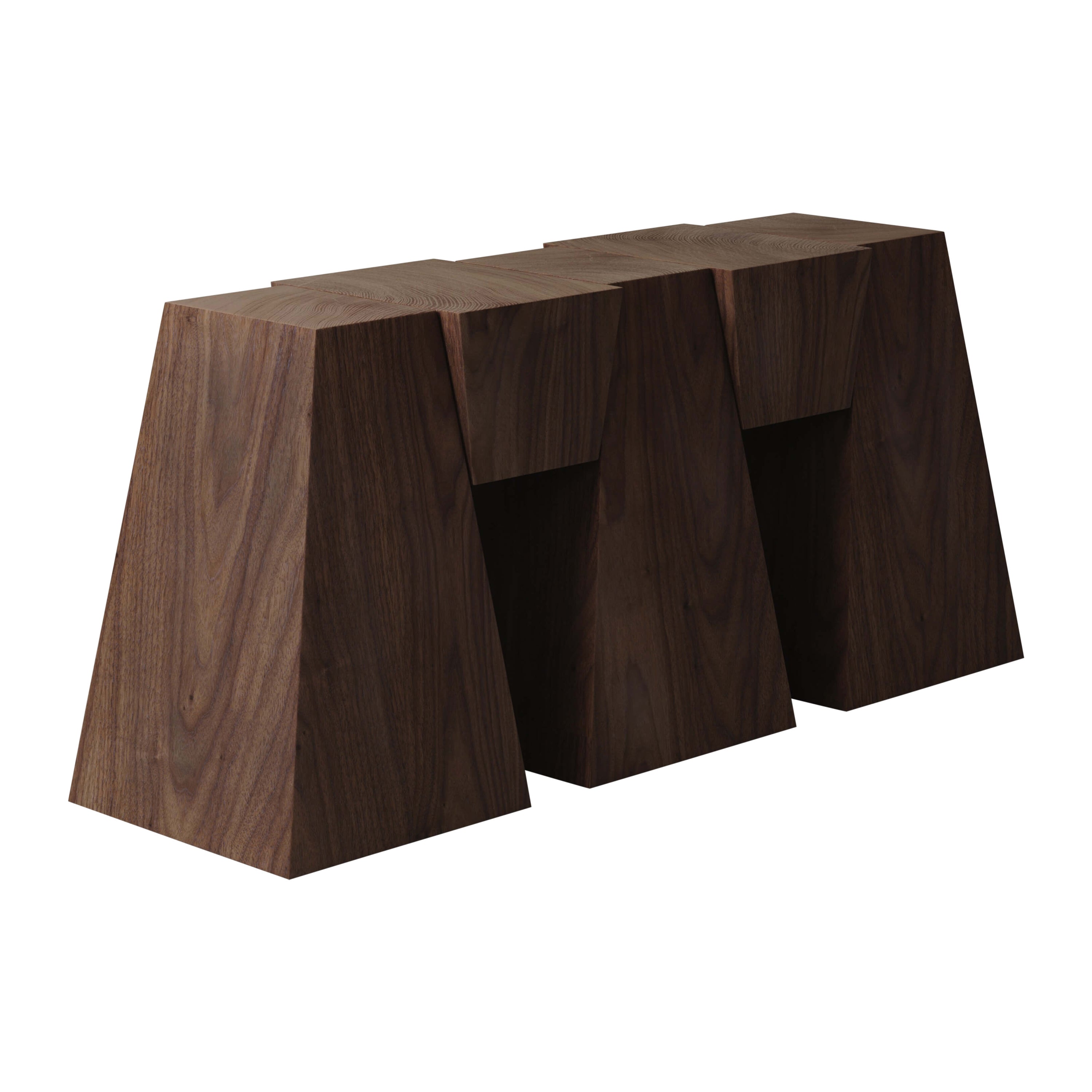 M_006 Walnut Console by Monolith Studio