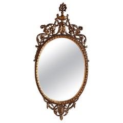 Late 18th Century Oval Gilt Mirror