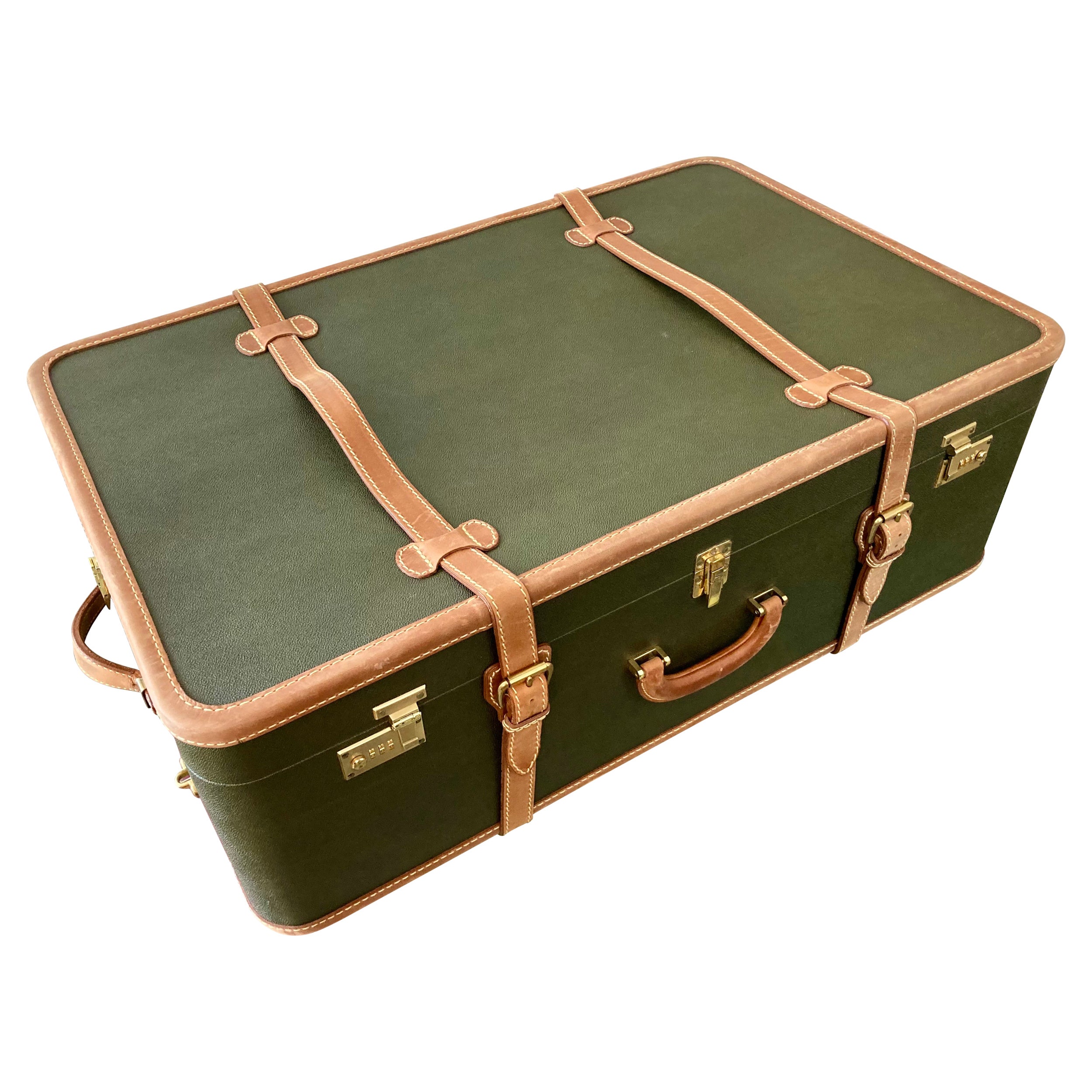 Mulholland Brothers Travel Trunk With Casters For Sale
