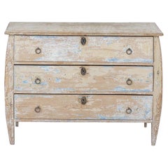 19e s. Commode Bombay en peinture d'origine