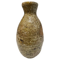 Sugimoto Sadamitsu Signed Japanese Shigaraki Pottery Wabi-Sabi Art Vase