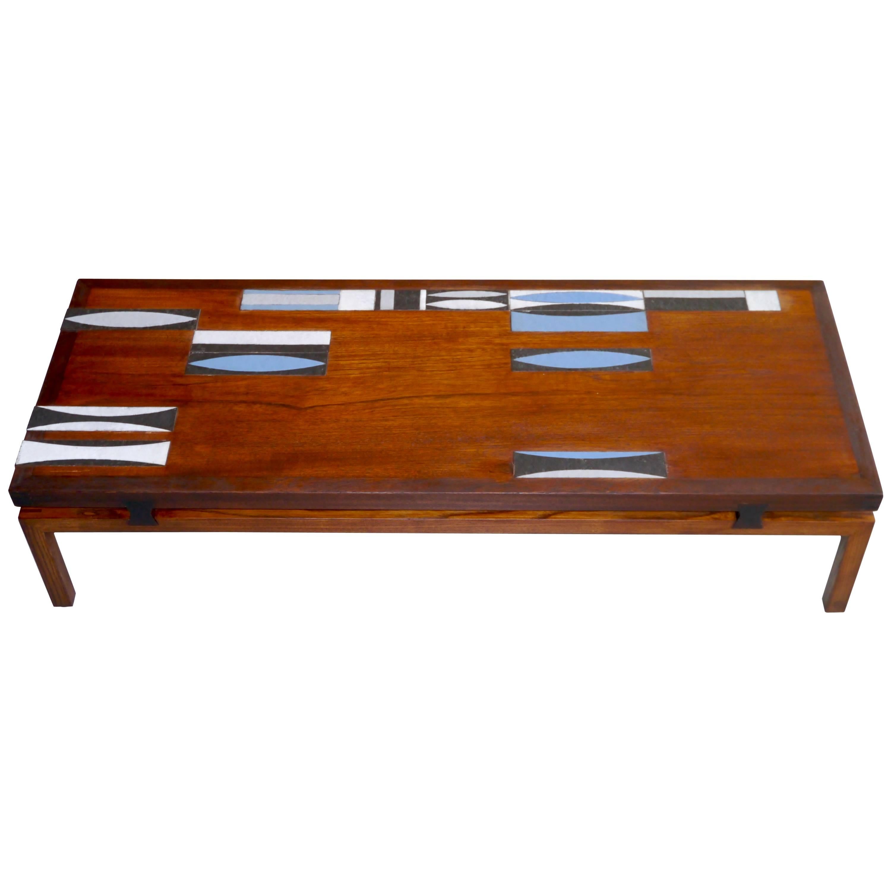 Roger Capron - Exceptional Coffee Table - Vallauris France - c. 1960 For Sale