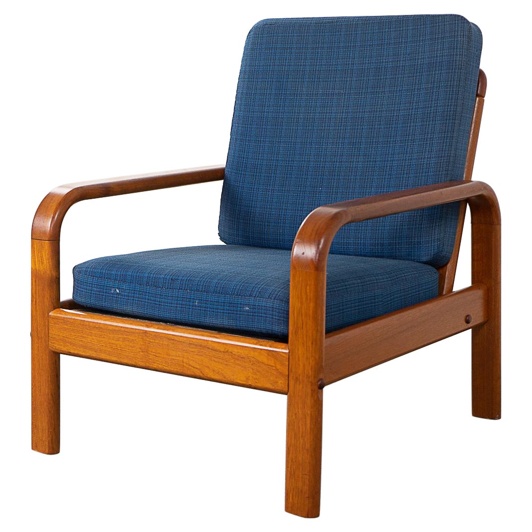 Teak Danish Lounge Chair For Sale