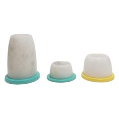 Set di 3 portacandele Albaster vintage
