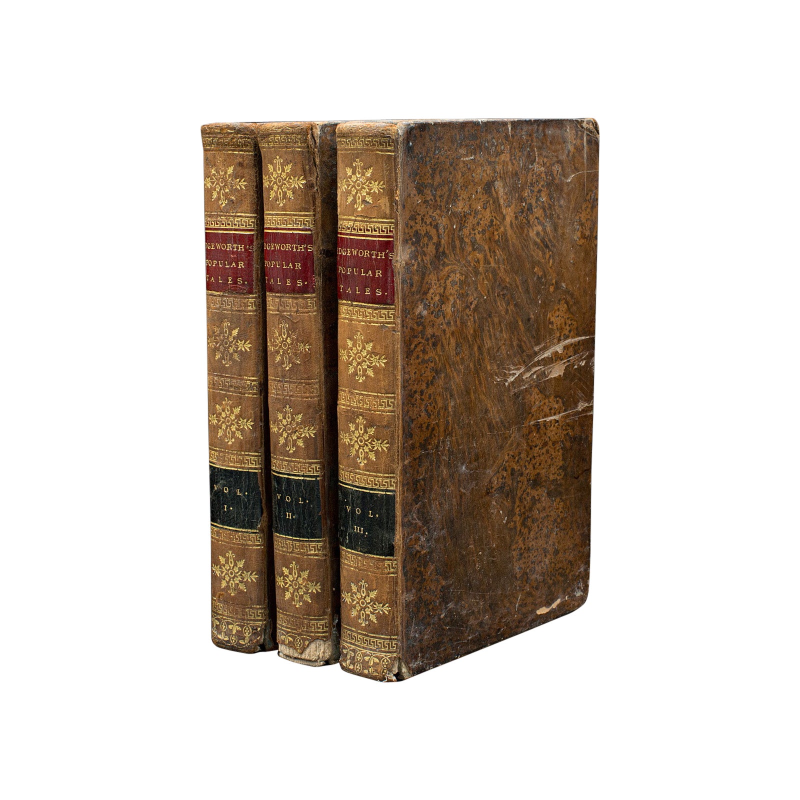 Set Of Antique Fiction Books, Popular Tales, Maria Edgeworth, English, Georgian For Sale