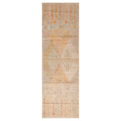  Nazmiyal Collection Happy Color Modern Tribal Geometric Runner Rug 3' x 9'7"