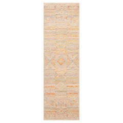 Nazmiyal Collection Pastel Color Tribal Geometric Modern Runner Rug 2'10" x 9'7"